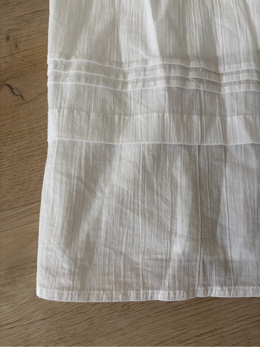 Uniqlo Gauzy White Cotton Tiered Maxi Skirt - Picture 2 of 6